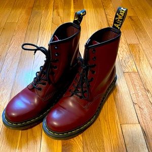Doc Marten Cherry Red 1460 Lace Up